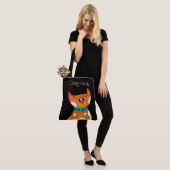 Crazy Cat Lady Cartoon Sac fourre-tout de chat (Sur le modèle)