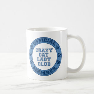 Crazy Cat Lady Club Logo Mokken Cups