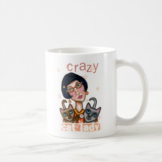Crazy Cat Lady Coffee Mok (Rechts)