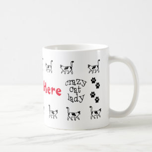 Crazy Cat Lady Coupe de Mug Personnalisée