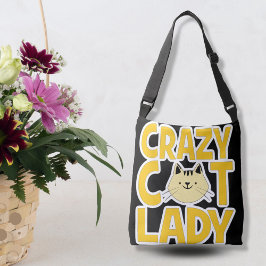 Crazy Cat Lady Crossbody Tas