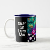 Crazy Cat Lady Cup Mug - Whimsical Kitty Cat (Gauche)