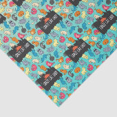 Crazy Cat Lady Cute en Playful Cat Pattern Tissuepapier (Detail)