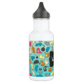 Crazy Cat Lady Cute en Playful Cat Pattern Waterfles (Links)