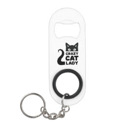 Crazy Cat Lady Flesopener Mini Flessenopener