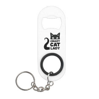 Crazy Cat Lady Flesopener Mini Flessenopener