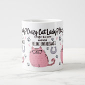 Crazy Cat Lady? Funny Cat Lover Gift  Extra Grote Beker (Voorkant)