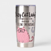 Crazy Cat Lady? Funny Cat Lover Gift  Geïsoleerde Drinkbeker (Voorkant)