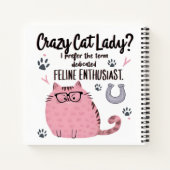 Crazy Cat Lady? Funny Cat Lover Gift  Notitieboek (Achterkant)