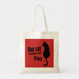 Crazy Cat Lady Funny Meow Canvas tas