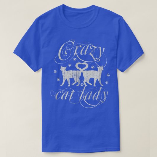 Crazy Cat Lady Funny T-shirt (Design voorkant)