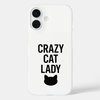 Crazy Cat Lady - Grappig Kattenliefhebber Gift iPhone 16 Hoesje