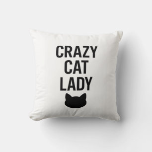 Crazy Cat Lady - Grappig Kattenliefhebber Gift Kussen
