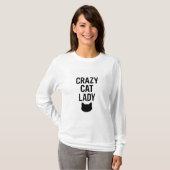 Crazy Cat Lady - Grappig Kattenliefhebber Gift T-shirt (Voorkant volledig)