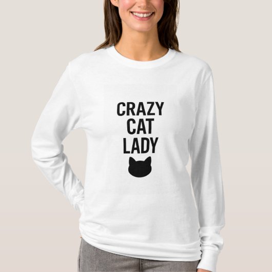 Crazy Cat Lady - Grappig Kattenliefhebber Gift T-shirt (Voorkant)
