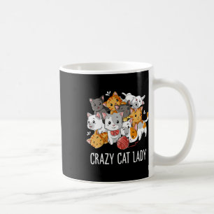 Crazy Cat Lady Grappige Meisjes Vrouwen Kitten Die Koffiemok