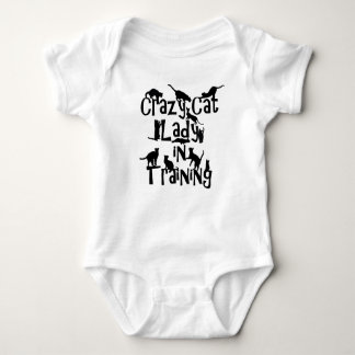 Crazy Cat Lady in opleiding Baby Jersey Bodysuit