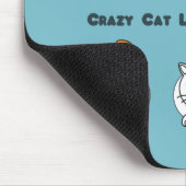 Crazy Cat Lady in training Mousepad Muismat (Hoek)