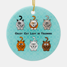 Crazy Cat Lady in training Ornament
