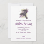 Crazy Cat Lady Invitations d'anniversaire (Dos)