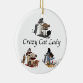 Crazy Cat Lady Keramisch Ornament (Rechts)
