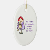 CRAZY CAT LADY KERAMISCH ORNAMENT (Rechts)