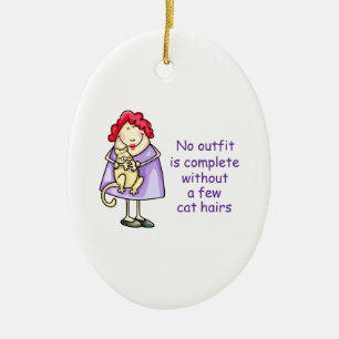 CRAZY CAT LADY KERAMISCH ORNAMENT