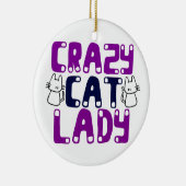 Crazy Cat Lady Keramisch Ornament (Rechts)