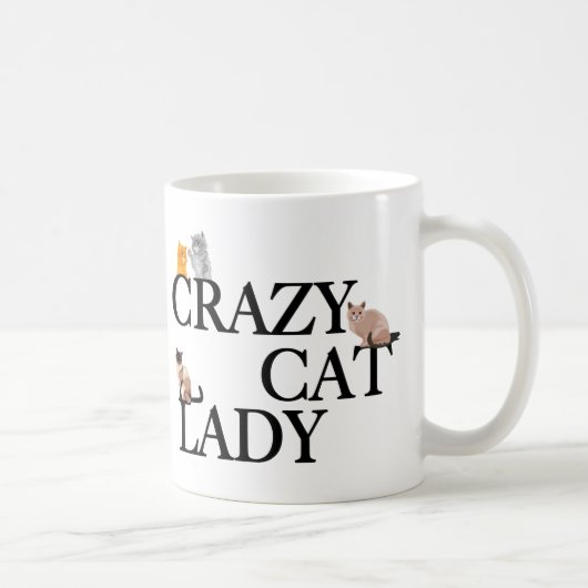 Crazy Cat Lady Koffiemok (Rechts)