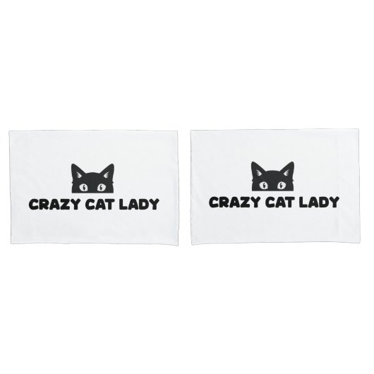 Crazy Cat Lady Kussenslopen (Voorkant-Set)