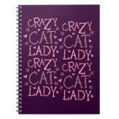 Crazy Cat Lady-laptop Notitieboek (Voorkant)