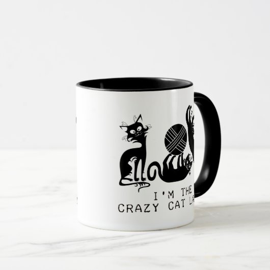 Crazy Cat Lady Mok (Voorkant rechts)