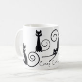 Crazy Cat Lady Mok met stijlvolle katten (Voorkant links)