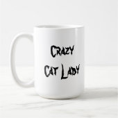 Crazy Cat Lady mok (tekst aan de andere kant) (Links)
