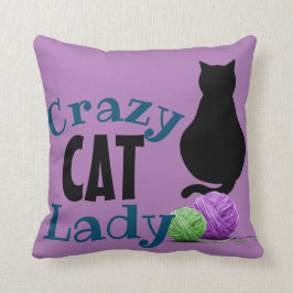 Crazy Cat Lady Pillow Kussen
