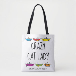 Crazy Cat Lady Rafter Draagtas