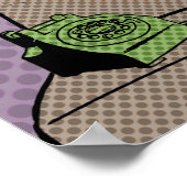 "Crazy Cat Lady" Retro Comic Art Poster (Hoek)