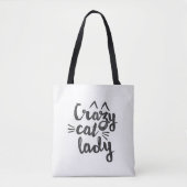 Crazy Cat Lady sac fourre-tout (Devant)
