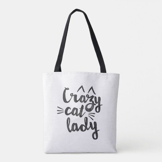 Crazy Cat Lady sac fourre-tout (Dos)
