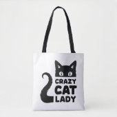 Crazy Cat Lady Sac fourre-tout (Devant)