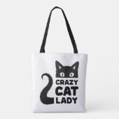 Crazy Cat Lady Sac fourre-tout (Dos)