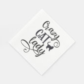 Crazy cat lady servet (Hoek)