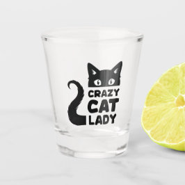Crazy Cat Lady Shot Glass Shot Glas