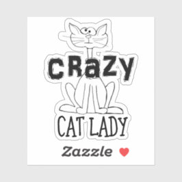 Crazy Cat Lady Sticker
