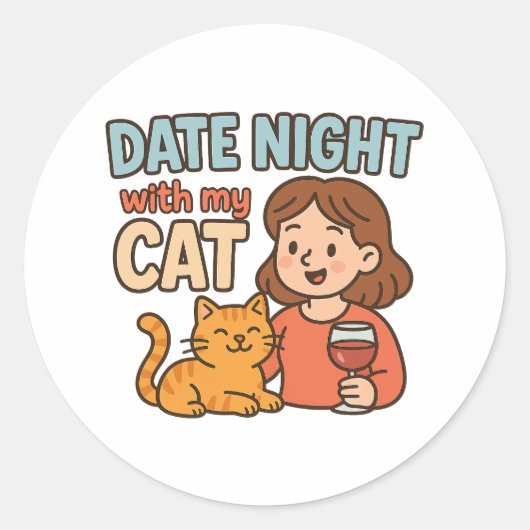 Crazy Cat Lady Sticker, Funny Cat Stickers (Voorkant)