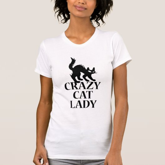 Crazy Cat Lady T-shirt (Voorkant)