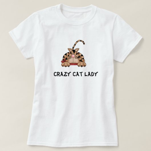 Crazy Cat Lady T-shirt (Design voorkant)