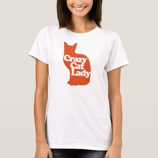 Crazy cat lady t-shirt (Voorkant)