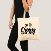 Crazy Cat Lady Tote Bag (Voorkant (product))