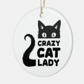 Crazy Cat Lady Vakantie Ornament (Links)